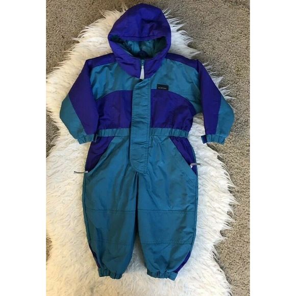 L.L. Bean Other - Vintage LL BEAN Kids 12-24 Months Hooded Snow Suit